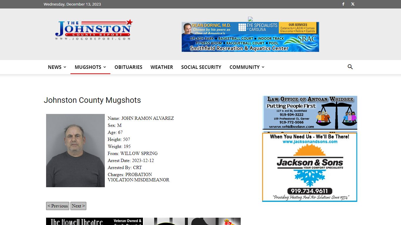 Mugshots | JoCo Report